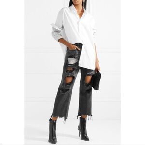 New Alexander Wang Distressed Denim Jeans grunge free people anthropologie boho